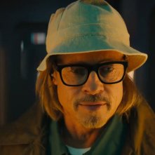 Bullet Train: Brad Pitt in una scena del film