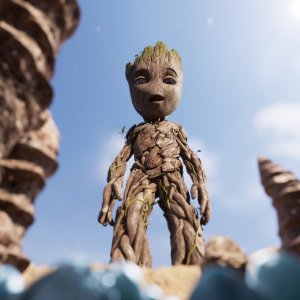 I am Groot: Groot in una scena