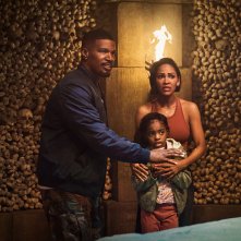 Day Shift - A caccia di vampiri: Jamie Foxx, Zion Broadnax e Meagan Good in una scena del film
