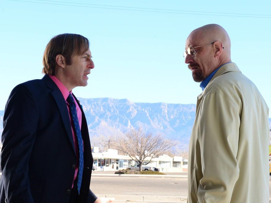 Bob Odenkirk e Bryan Cranston in una scena di Breaking Bad