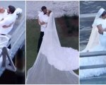 Jennifer Lopez e Ben Affleck: il secondo matrimonio in Georgia con un velo lungo 6 metri (FOTO)