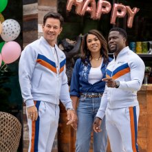 Me Time - Un weekend tutto per me: Mark Wahlberg e Kegin Hart in una scena del film