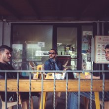 Margini: Emanuele Linfatti, Matteo Creatini, Francesco Turbanti in una scena del film