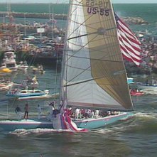Untold: la regata del secolo, un frame del film