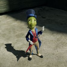 Pinocchio: il Grillo Parlante in una scena del film
