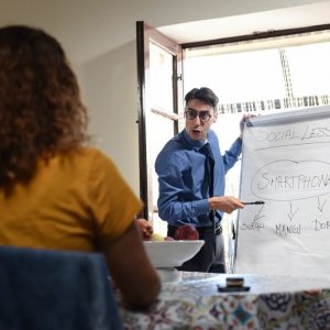 Un mondo sotto social: Annandrea Vitrano, Claudio Casisa in un momento del film