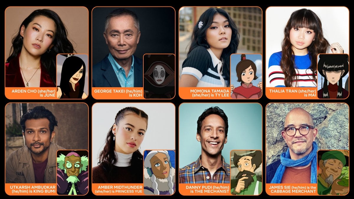 Avatar The Last Airbender, Amber Midthunder e Takei nel cast