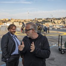 Tutti a bordo: un'immagine dal set