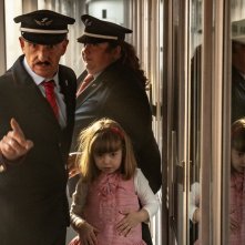 Tutti a bordo: Carlo Buccirosso durante una scena del film