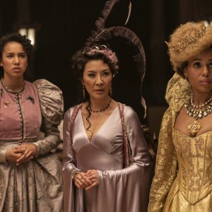 L'Accademia del Bene e del Male: Sofia Wylie, Michelle Yeoh e Kerry Washington in una scena del film