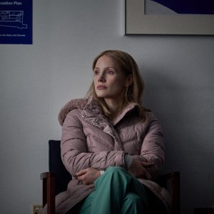 The Good Nurse: Jessica Chastain in una scena del film