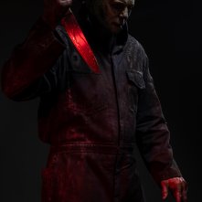 Halloween Ends: James Jude Courtney con il coltello che gronda sangue