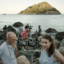 Il colibrì: una foto sul set del film