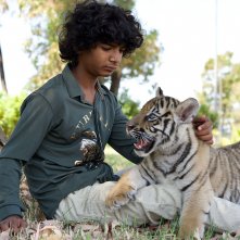 Il ragazzo e la tigre: Sunny Pawar in un frame