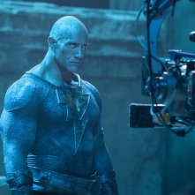 Black Adam: Dwayne Johnson sul set del film