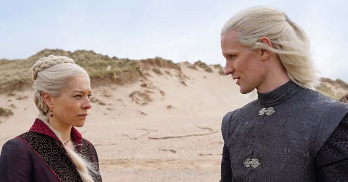 House of the Dragon, Emma D'Arcy elogia Matt Smith: "Adoro lavorare con lui, ho imparato tanto"