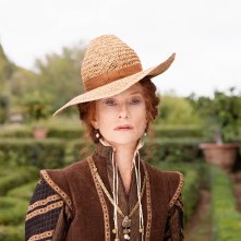 L'ombra di Caravaggio: Isabelle Huppert durante una scena