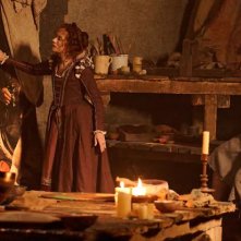 L'ombra di Caravaggio: Isabelle Huppert durante un'immagine