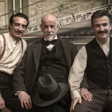 La stranezza: Toni Servillo, Salvo Ficarra, Valentino Picone sul set