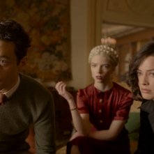 Amsterdam: Rami Malek, Anya Taylor-Joy, Margot Robbie in una scena