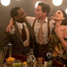 Amsterdam: Christian Bale, Margot Robbie, John David Washington in una scena del film