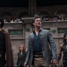 Dungeons & Dragons: L'onore dei ladri, Michelle Rodriguez, Chris Pine, Sophia Lillis, Justice Smith in una sequenza