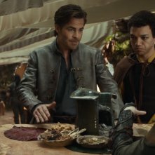 Dungeons & Dragons: L'onore dei ladri, Michelle Rodriguez, Chris Pine, Justice Smith in una scena del film