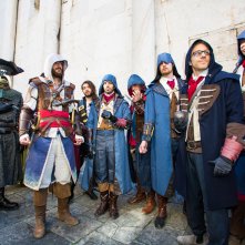 Lucca Comics and Games 2022: un momento della parata di Assassin's Creed