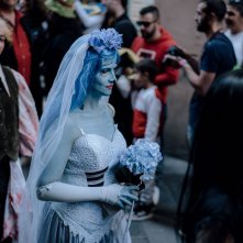 Tim Burton a Lucca Comics 2022: un cosplayer de La sposa cadavere