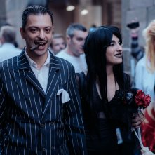 Tim Burton a Lucca Comics 2022: cosplay di Gomez e Morticia Addams