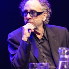 Mercoledì,  Tim Burton durante la conferenza stampa a Lucca Comics & Games 2022