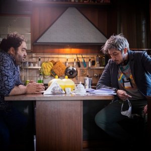 Ragazzaccio: una foto del cast sul set