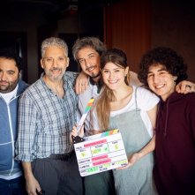 Ragazzaccio: il cast sul set