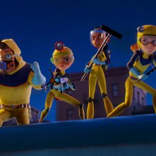 Calciatori contro Mutanti: una scena del film d'animazione