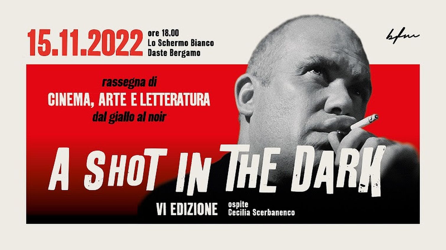 A Shot in the Dark: a Bergamo torna l'appuntamento di cinema, arte, musica e scrittura dedicata al giallo