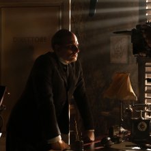 M. Il figlio del secolo: Luca Marinelli sul set della serie Sky M. Il figlio del secolo: Luca Marinelli sul set della serie Sky