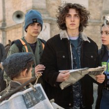 I Viaggiatori: Matteo Schiavone, Andreagaia Wlderk, Fabio Bizzarro in una scena