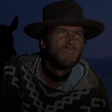 Per qualche dollaro in più: Clint Eastwood in una scena del film