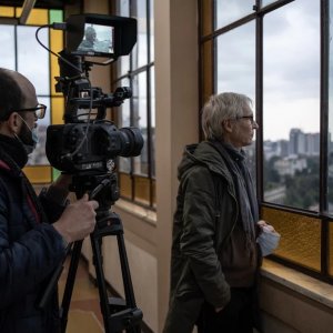 Se fate i bravi: un'immagine sul set