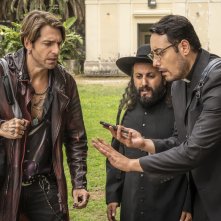 Falla girare: Giampaolo Morelli, Fabio Balsamo, Ciro Priello in una scena del film