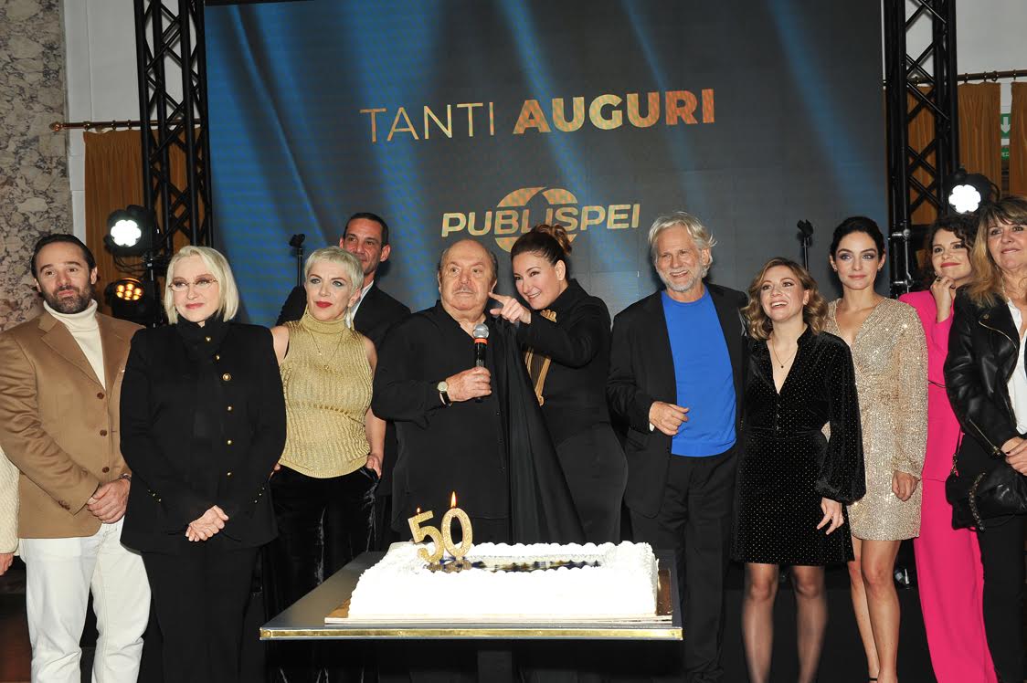 Publispei festeggia i 50 anni di attività con Lino Banfi, Christian De Sica e Arisa