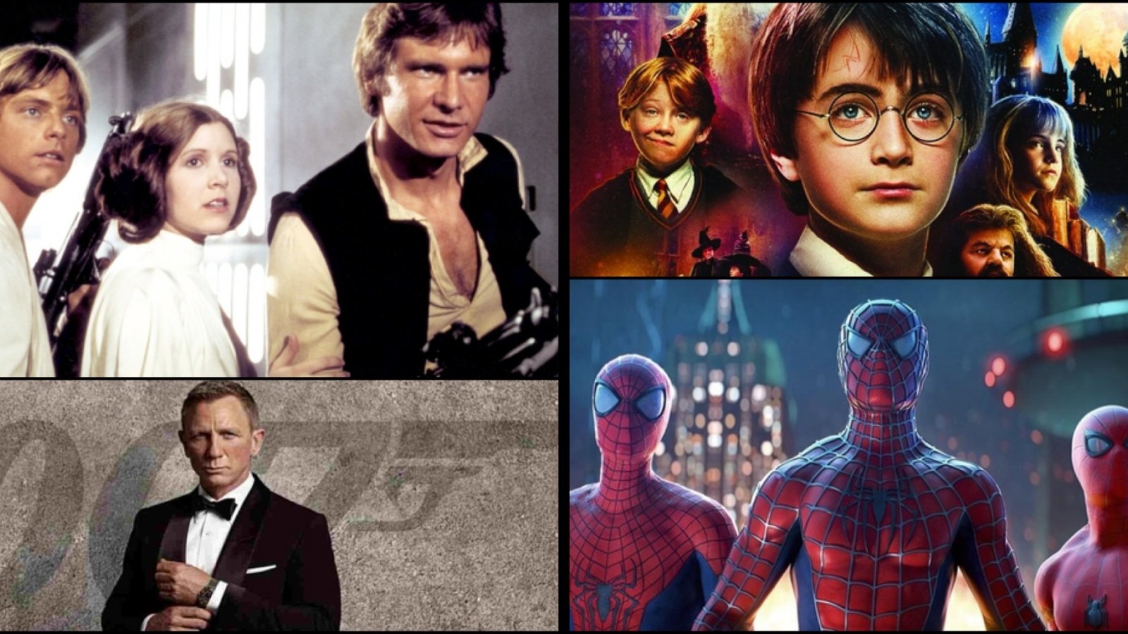 Star Wars, Spider-Man, James Bond, Harry Potter: qual è il franchise di più grande successo?