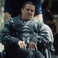 Father Stu: Mark Wahlberg in una scena del film