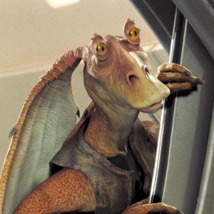 Star Wars Episodio I - La minaccia fantasma: Jar Jar Binks in una foto