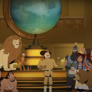 Una notte al museo - La vendetta di Ahmunrah: una scena del film d'animazione