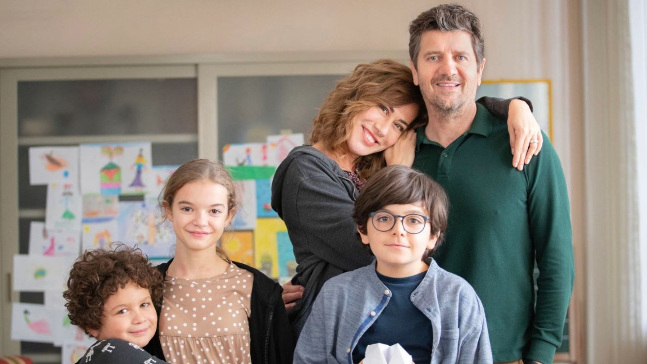 Fabio De Luigi e Virginia Raffaele ospiti da Fabio Fazio per presentare  Tre di troppo