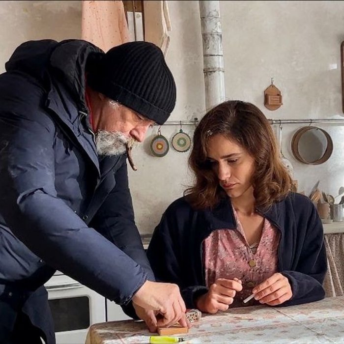 Lubo: Giorgio Diritti e Valentina Bellè sul set