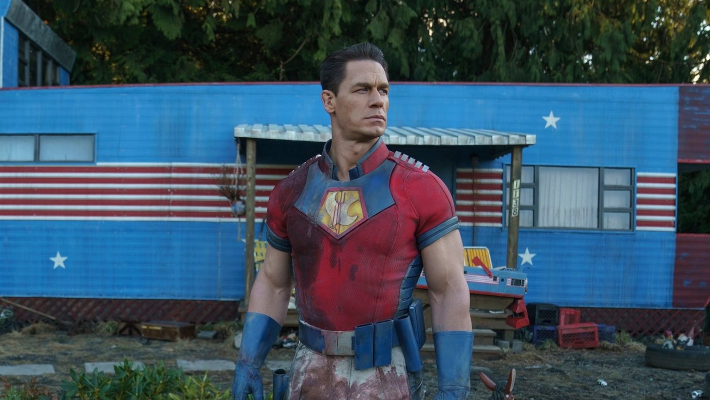 Peacemaker standing with a gun