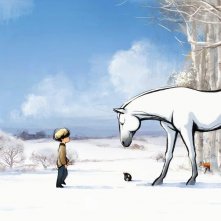 Il bambino, la talpa, la volpe e il cavallo: una sequenza del film