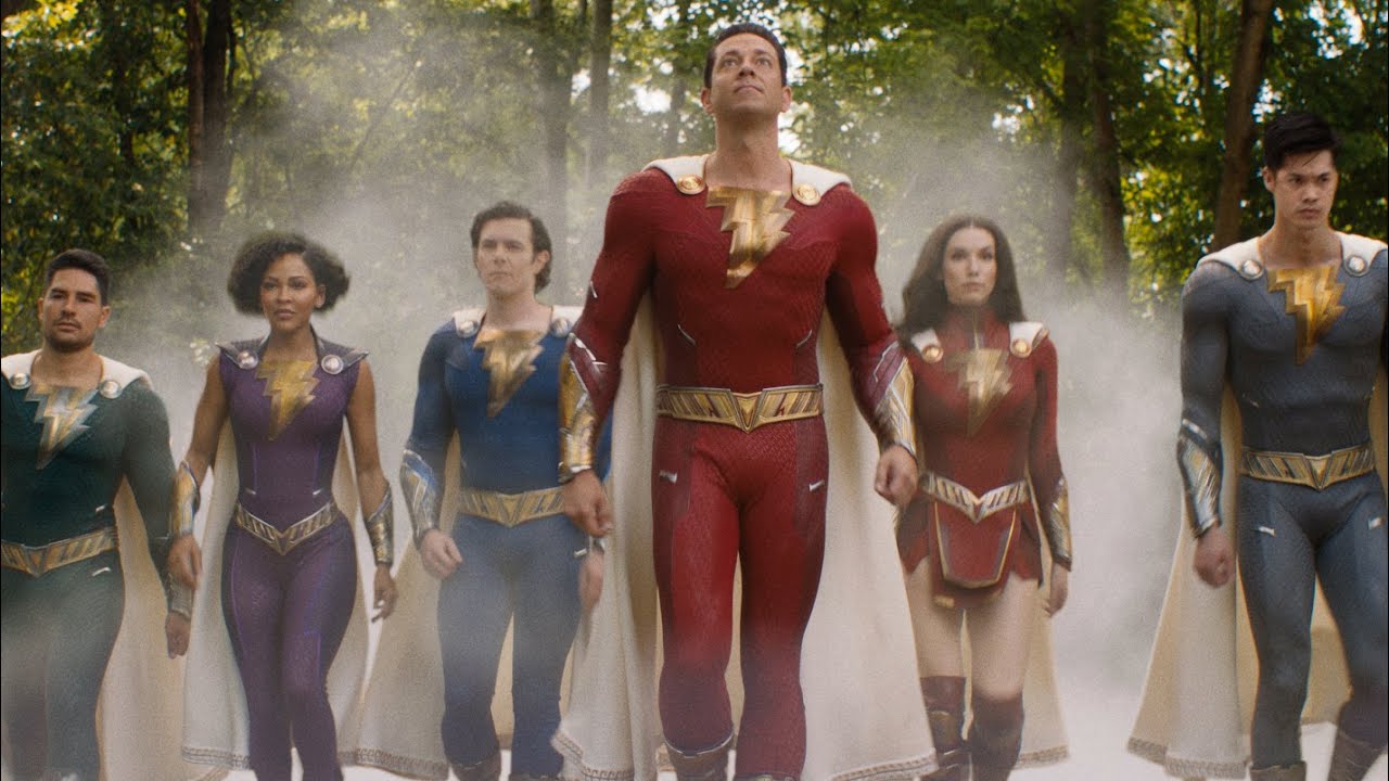 Shazam! Furia degli Dei: Zachary Levi e gli altri protagonisti nei nuovi coloratissimi poster